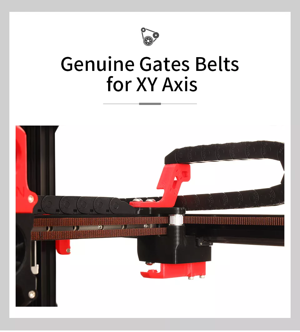 Original Gates belts for XY axis